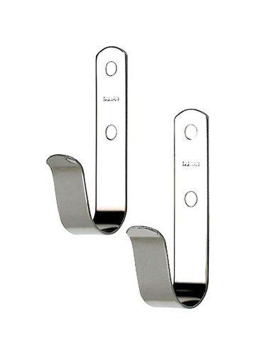 Seachoice Polished Stainless Steel 3-1/2 in. L X 1 in. W Boat Hook Holders 2 pk