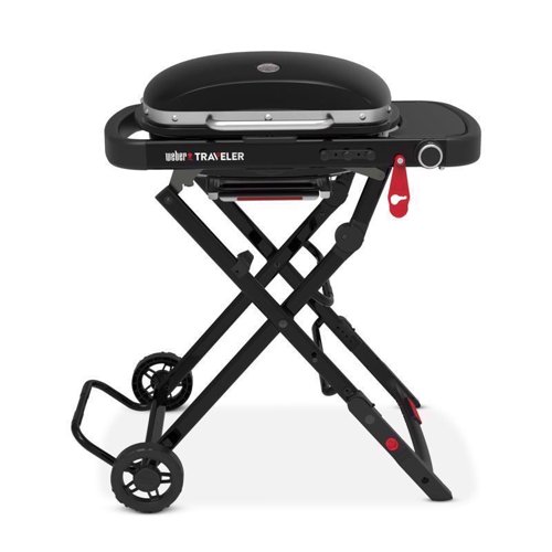Weber Traveler Mini 1 Burner Liquid Propane Grill Black