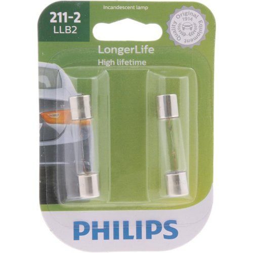 Philips Longer Life Incandescent Courtesy/Glove/License/Trunk Miniature Automotive Bulb 211-2LLB2