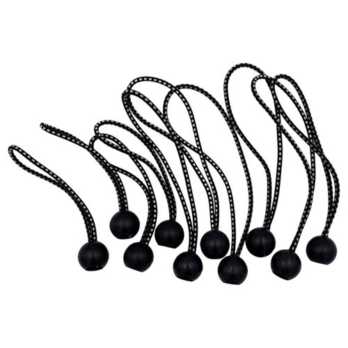 General Black Bungee Cord Set 6 and 9 in. L 12 pk
