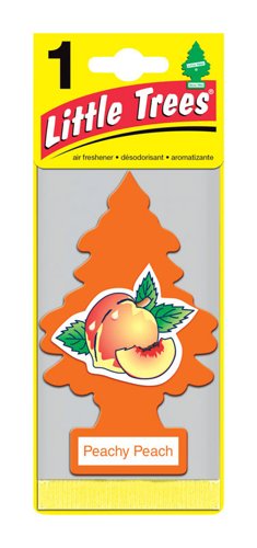 Little Trees Peachy Peach Scent Car Air Freshener Solid 1 pk