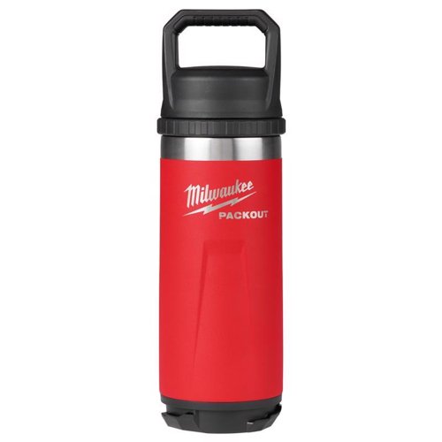 Milwaukee Packout 18 oz Red BPA Free Bottle with Chug Cap – Ice Chests & Coolers | City Lumber | Your One Stop Shop Hardware, Building Supplies & Tools in Texas San Angelo, Texas