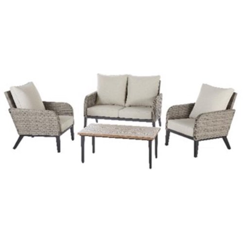 Living Accents Dayton 4 pc Steel Deep Seating Set