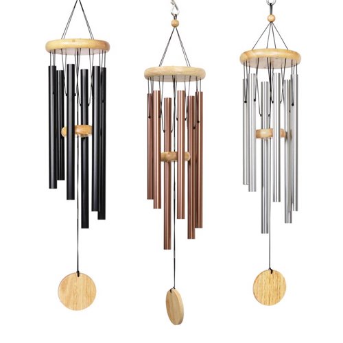 Exhart Assorted Metal/Wood 28 in. H Wind Chime