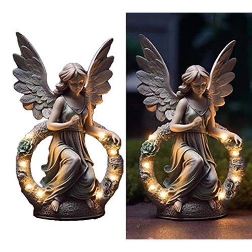 Alpine Polyresin Multi-color 14 in. Statuary