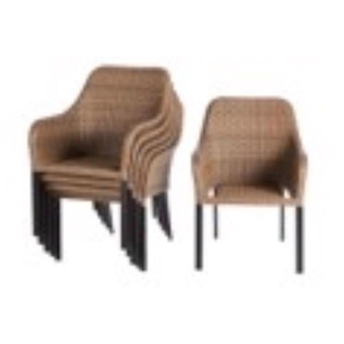 Living Accents Brown Steel Frame Dining Chair