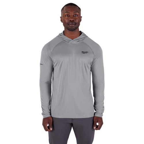 Milwaukee Workskin M Long Sleeve Men's Hooded Gray Hooded Sweatshirt