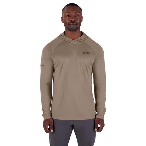 Milwaukee Workskin XL Long Sleeve Men's Hooded Sandstone Hooded Sweatshirt