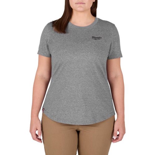 Milwaukee Freeflex M Short Sleeve Women's Round Neck Gray Tee Shirt