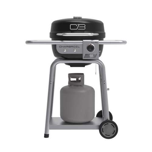 Char-Broil Bistro Pro 1 Burner Charcoal/Liquid Propane Grill Black/Silver