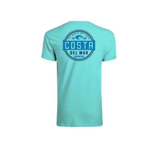 Costa L Short Sleeve Men's Crew Neck Caribbean Prado Tee Shirt