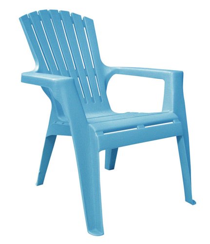 Adams Kids Pool Blue Polypropylene Frame Adirondack Chair