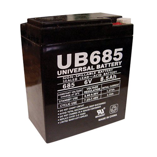 Universal Power Group UB685 8.5 Ah 6 V Lead Acid Battery