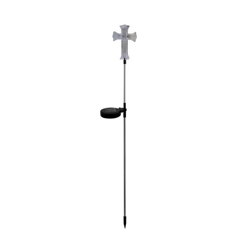 Alpine White Plastic 34 in. H X 3.5 in. L X 0.8 in. W Cross Outdoor Garden Stake