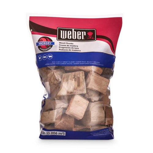 Weber Firespice All Natural Hickory Wood Smoking Chunks 350 cu in