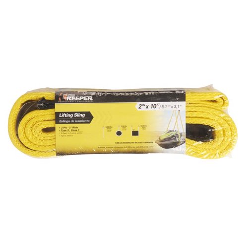 Keeper 10 ft. L Yellow Lifting Sling 6200 lb 1 pk