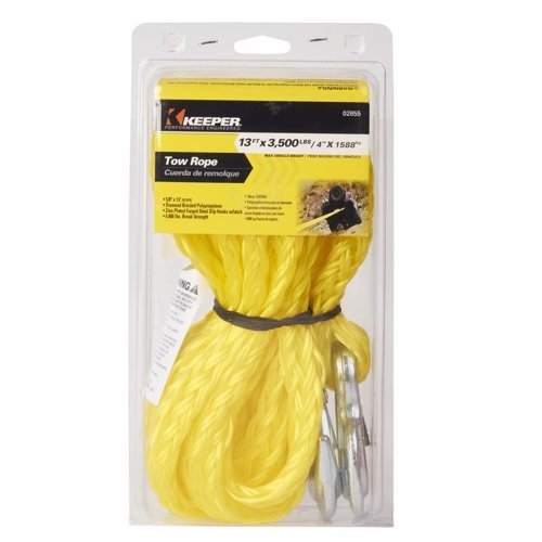Keeper 5/8 in. W X 13 ft. L Yellow Tow Rope 3500 lb 1 pk
