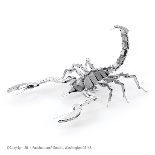 Fascinations Metal Earth Scorpion 3D Model Kit Silver