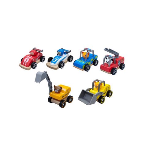 Hape Wild Riders Vehicle Set Multicolored 6 pc