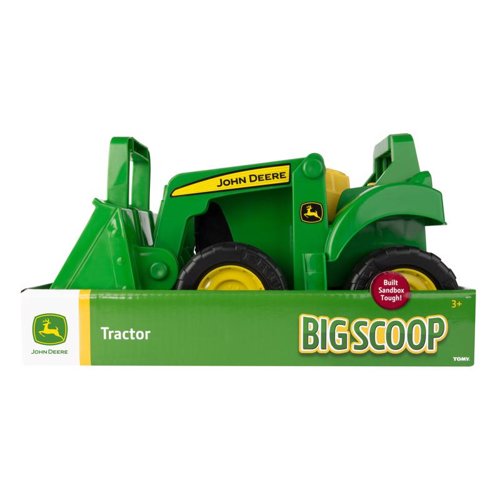 TOMY John Deere Scoop Tractor Toy Green