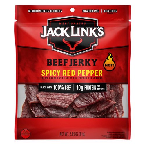 Jack Link's Spicy Red Pepper Beef Jerky 2.85 oz Bagged