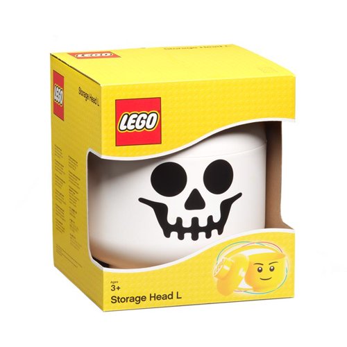 LEGO Licensed Skeleton Large Storage Head White 1 pc