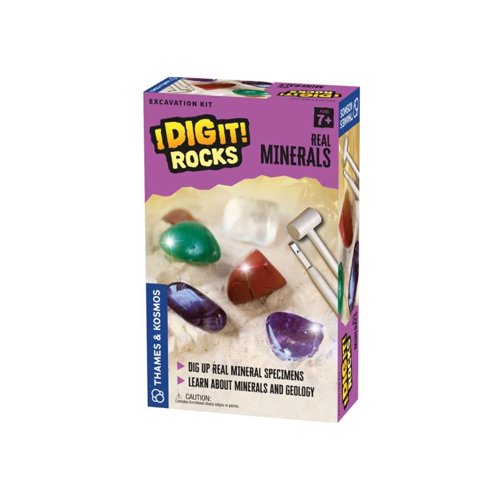 Thames & Kosmos Real Minerals Excavation Kit Assorted 4 pc