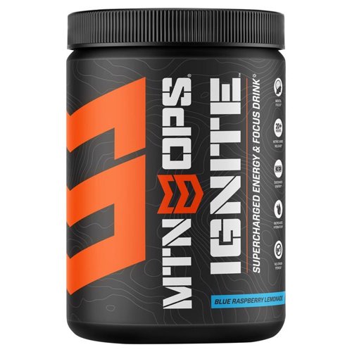 MTN OPS Ignite Blue Raspberry Lemonade Energy Drink Mix 20.6 oz