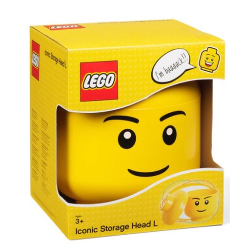 LEGO Licensed Large Boy Storage Head Yellow