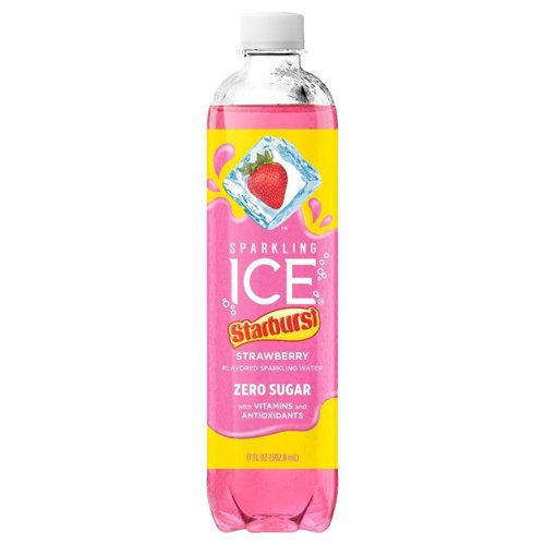 Sparkling Ice Starburst Strawberry Carbonated Water 17 oz 1 pk