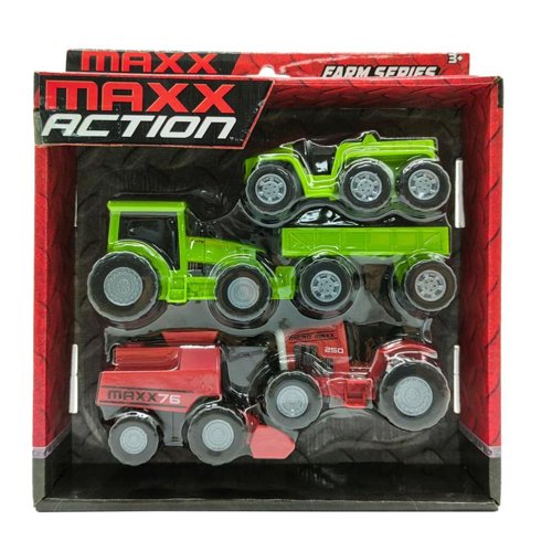 Maxx Action Farm Micro Vehicles Assorted 5 pc