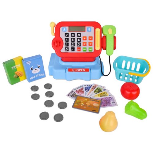 Acorn Avenue Cash Register Play Set Assorted 25 pc