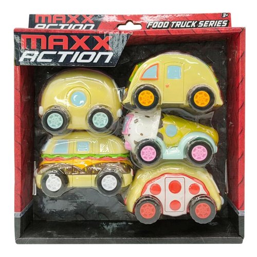 Maxx Action Micro Food Trucks Assorted 5 pc