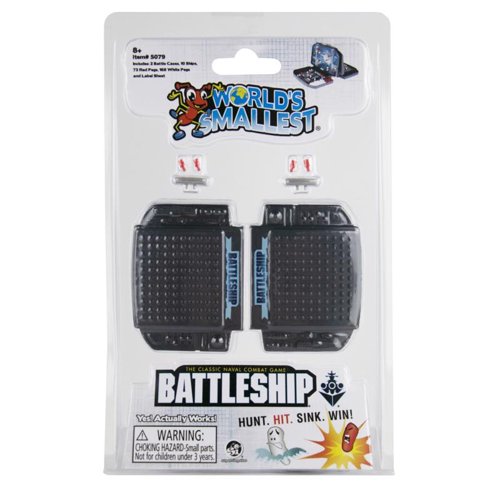 World's Smallest Battleship Toy Black