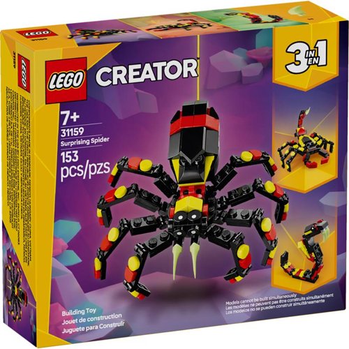 LEGO Creator Wild Animal Surprising Spider Building Toy Multi 153 pc
