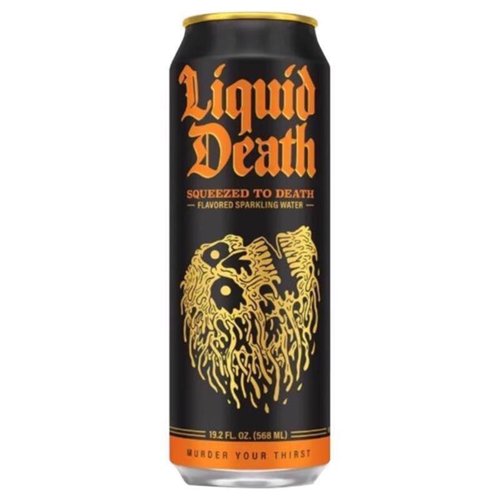 Liquid Death Squeezed to Death Sparkling Natural Mineral Water 19.2 fl. oz. 1 pk