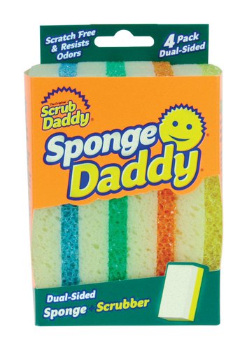 Scrub Daddy Sponge Daddy Heavy Duty Sponge For Multi-Purpose 4 pk