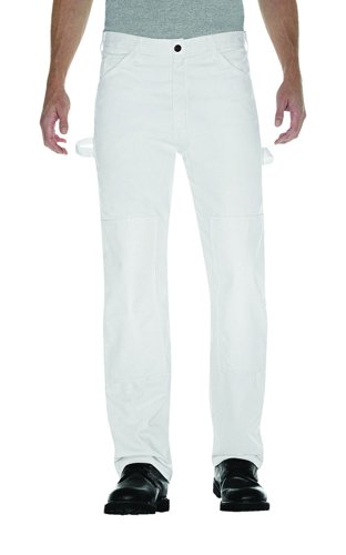 Dickies Men's Cotton Double Knee Pants White 36x30