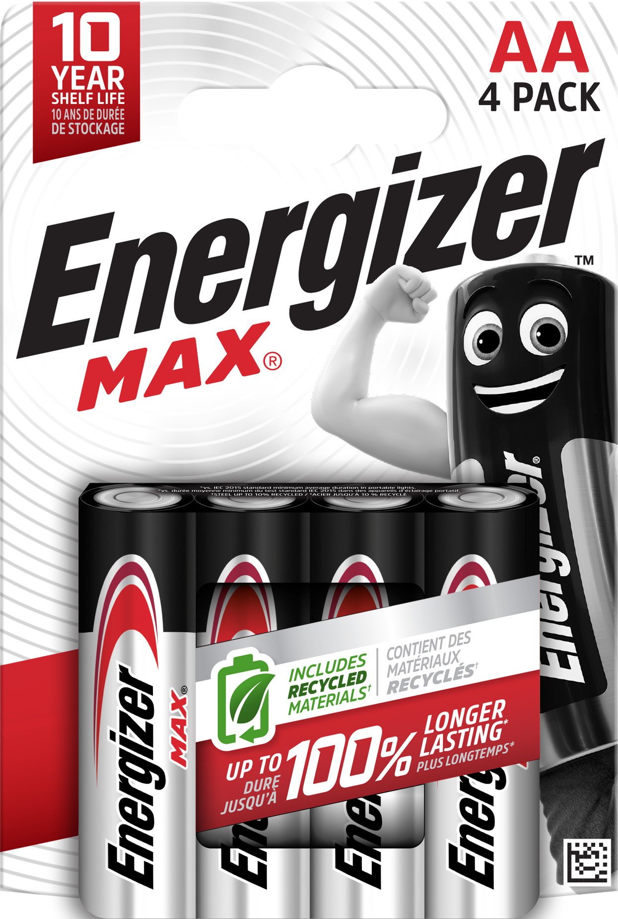 Energizer Max AA Battery Pk4