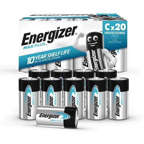 Energizer Max Plus Alkaline C Pack of 20
