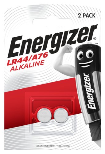 0 Energizer Alkaline LR44 Coin Cell Pack of 2