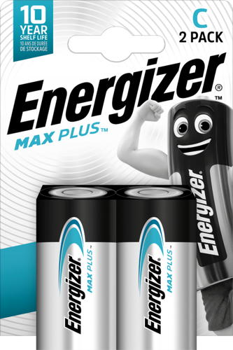 0 Energizer Max Plus Alkaline C Pack of 2