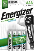 Energizer AAA Rechargeable Battery Advanced NiMH Capacity 700mAh LR03 1.2V (Pack 4) - E300624405