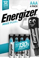 Energizer Max Plus AAA Alkaline Batteries (Pack 4) - E301321404