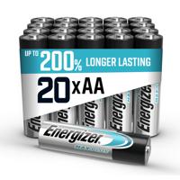 Energizer Max Plus Alkaline AA Battery Pack of 20