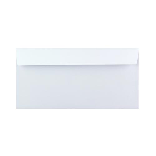 Wallet Peel & Seal DL Super White 120gsm 110 x 220mm Window 39 x 93mm 17 FLHS 22 Up No Opaque (Box 500) Code C03DLPS-W