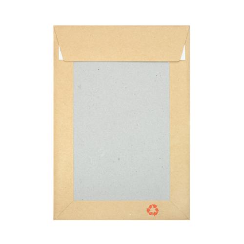 Pocket Peel & Seal C5+ Board Back 238 x 163mm Manilla 120gsm Paper 600gsm Grey Board Backed (Box 125) Code HB238M