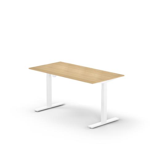 Lutz Rectangular desk UK  W. 1400 x D. 800 x Thk. 25 mm light oak