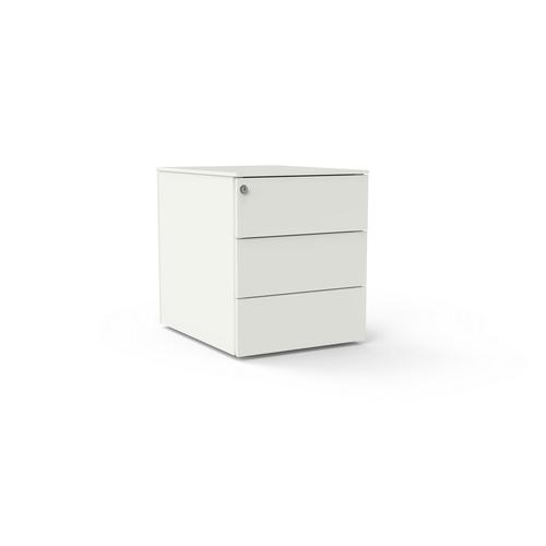 3 drawers pedestal W. 420 mm white