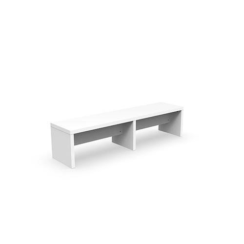 Benches 1700mm Width Snow White Set of 2